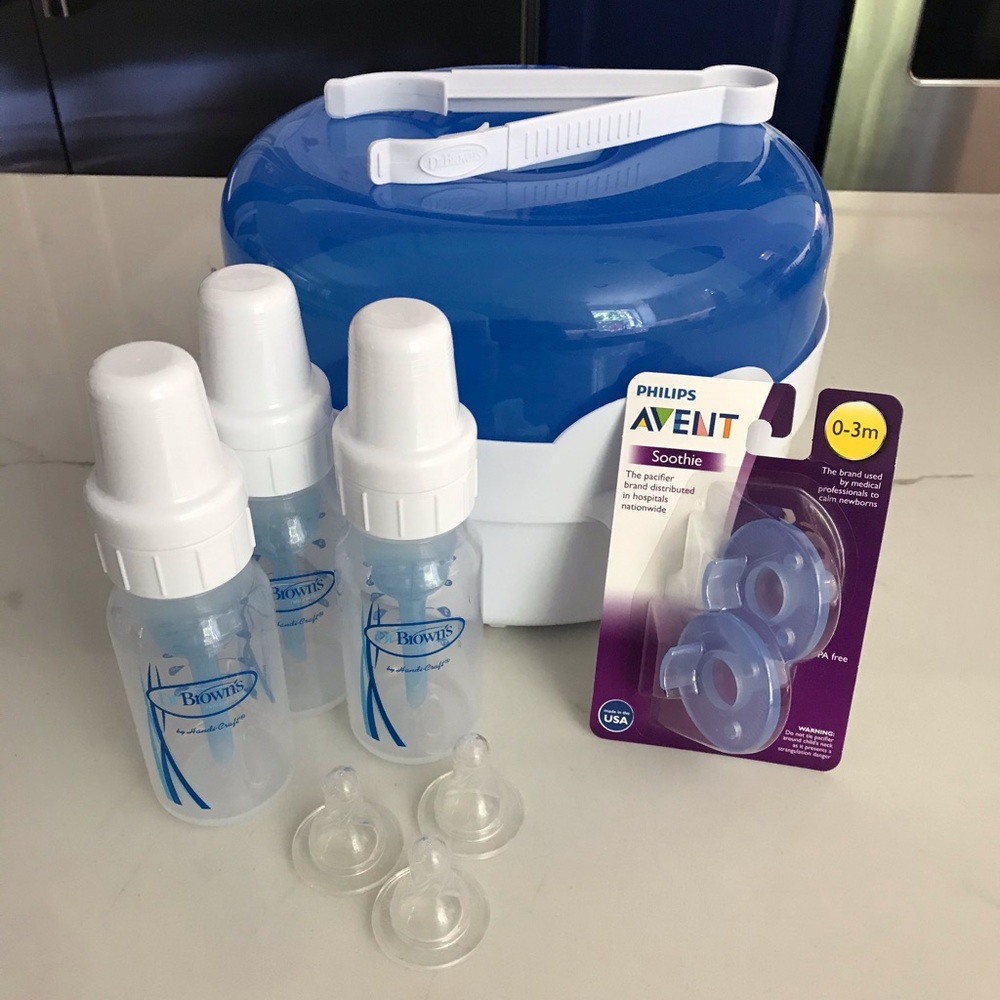 Dr Browns sterilizer and bottle set